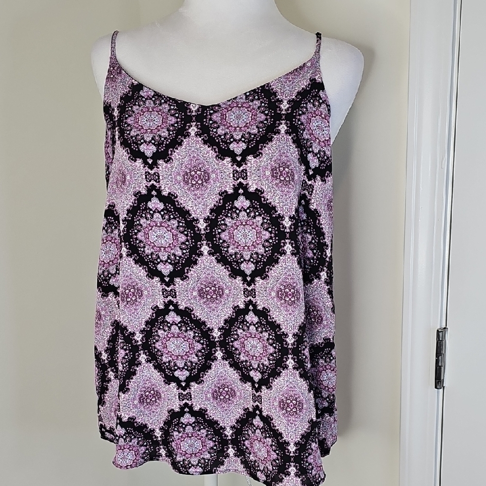 Pink Republic Camisole with Pink and Black‎ Pattern